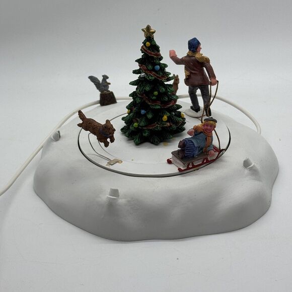 Lemax Coventry Cove Racing Rover Sled Tree Christmas 2006 Lights Only READ - Picture 10 of 16